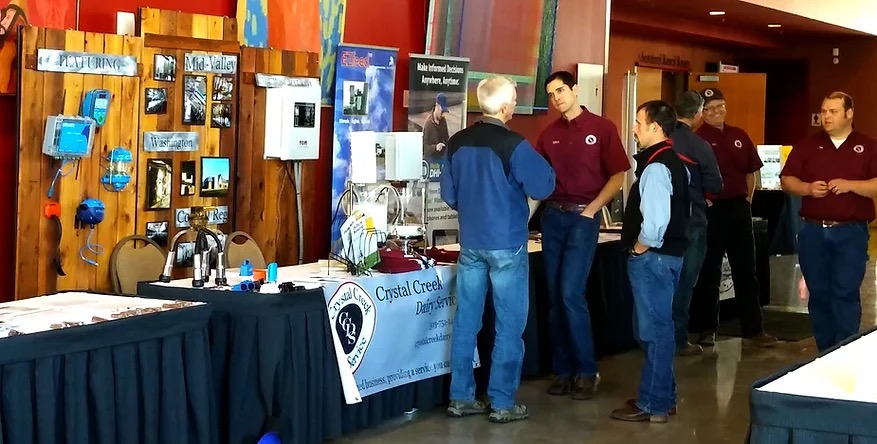 Crystal Creek Dairy Service team at a local trade show